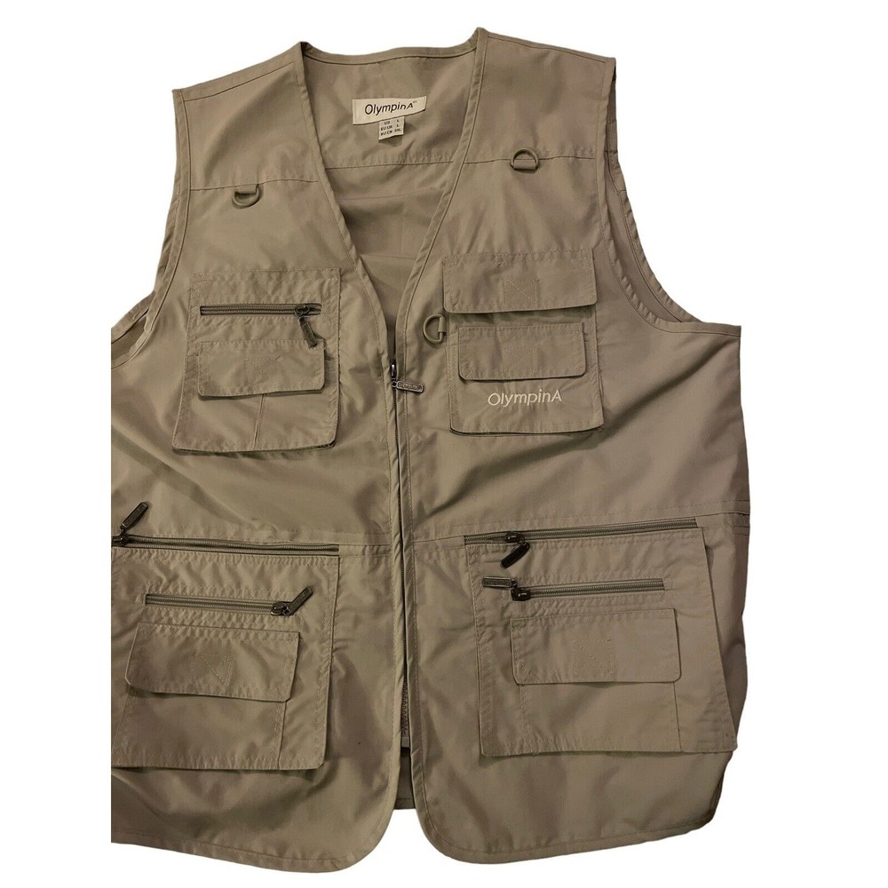 OlympinA Fishing Hunting Tactical Photography Utility Vest  Size Large